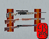 3 Hunting rifle wallrack