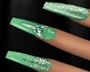 Galaxy Nails green