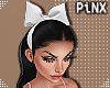 Doll Black w/ White Bow