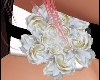white rose collar