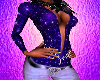 ABS DENIM PANTS+BLU TOP