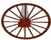 wagon wheel wall lantern