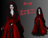 Vampire Red Gown w/Cloak