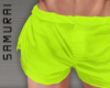 #S Costa Shorts #Neon