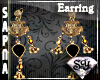[SY]Black party earrings