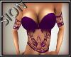 SIO- Lace bustier purple