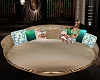 Teal Round lounger