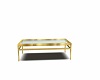 glass gold table