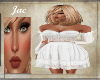 J~CORSET LACE DRESS WHT
