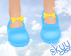 Blue Mary Janes