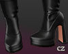 cz★Leather Boots Black