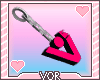 != A Vor Chain Hot Pink