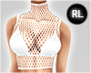 I│Fishnet Top White RL