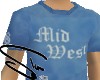 (s) Mid West blue shirt