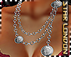 Medusa Necklace Silver