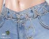 🇭! Chains belt jeans.
