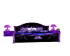 Purple butterfly bed