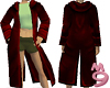 Crimson Leather Coat Laye