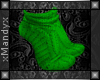xMx:Green Ankle Socks