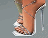 Silver Strappy Heels