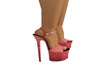 Red Fairy Ombre Heels