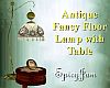 Antq Floor Lamp_ Tbl  BG