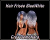 Hair Frisee BlueWhite DK