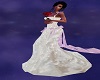 Lav N White Wedding Dres