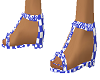 sandals gingham blue