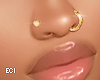 E. Gold Nose Piercings