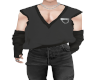 Korean vest-black