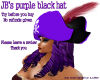 JB's purple/black hat