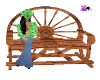 wagon wheel bench