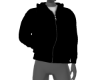 black hoodie.