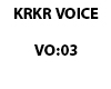 Krkr Voice Vo:03