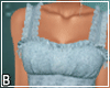 Blue Boho RuffleTop Skir