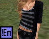 !Em Black Sweater Stripe