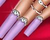 Lavender Nails + Rings