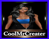 VEST BLUE & BLACK