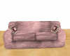 Pink silk sofa