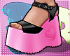 Pink & Black Platforms