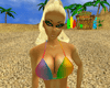 Rainbow Bikini w Sarong
