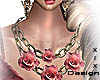 -X- PINK FLOWER NECKLACE
