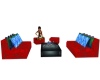 Red Double Sofas