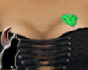 Green emerald breast tat