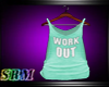 WorkOut Top Teal