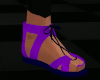 ! Purple Sandal Flats