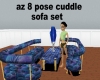 az 8 pose cuddle couch