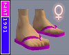 (Nat) Pink Flip Flops