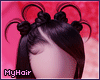 y2k space buns black